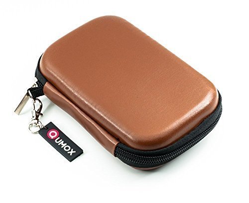 QUMOX braun 2.5 HDD Ledertasche / Tasche für externe Festplatte Fall - 2