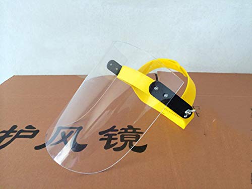 Preisvergleich Produktbild CZZ Gesichtsschürze, trägt Eine Transparente Schutzmaske, Küche rauchdicht staubdicht spritzwassergeschützte Poliermaske,A,Maske