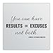 Produktbild wandaufkleber 3d schlafzimmer Wall Sticker 42"x24" You Can Have Results or Excuses Not Both Arnold Schwarzenegger Wall Decal Sticker Art Mural Home Decor Quote Success