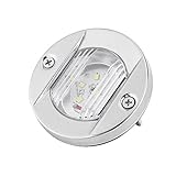 ★【Funcionan bien】: Esta luz para barcos con luz blanca redonda de montaje empotrado se aplica a la luz del espejo de popa, así como a las luces de arco y las luces interiores de la cabina o la luz de cortesía. Mucho menos consumo de energía y calor.