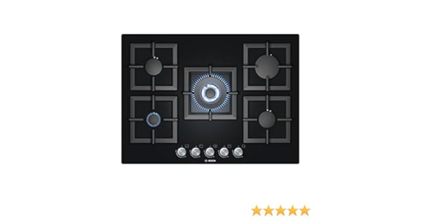 Bosch Ppq716b21e Plaque De Cuisson Gaz Intégrable 71 Cm Noir Amazon