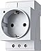 Produktbild Finder Schuko - Steckdose mit LED für Tragschiene 16 A, 250 V AC, 1 Stück, 07.99.00 (3x Schuko - Steckdose mit LED)
