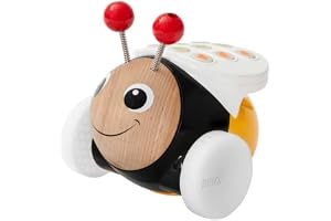 BRIO 30154 Code & Go humla | Code & Go Bumblebee. Första kodningsleksaken för små barn. 1 del. För barn från 24 månader. STEM-inlärning.