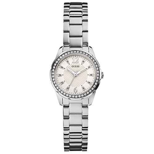 Women's Quartz Watch with Black Dial Analogue Display Quartz Stainless Steel W0445L1