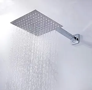 ZAP Hexa Ultra Square High Grade 304 Stainless Steel 12 Inch Square Shower Over Head Showers (Without Rod)