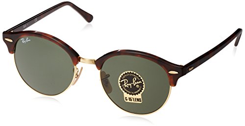 Ray-Ban Clubround Classic Gafas de sol, Negro (Havana), 51 Unisex-Adulto