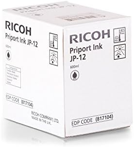 Original Ricoh JP12 Ink Suitable for NRG CP 308 L 817104 – Premium Cartridge – Black – 600ml