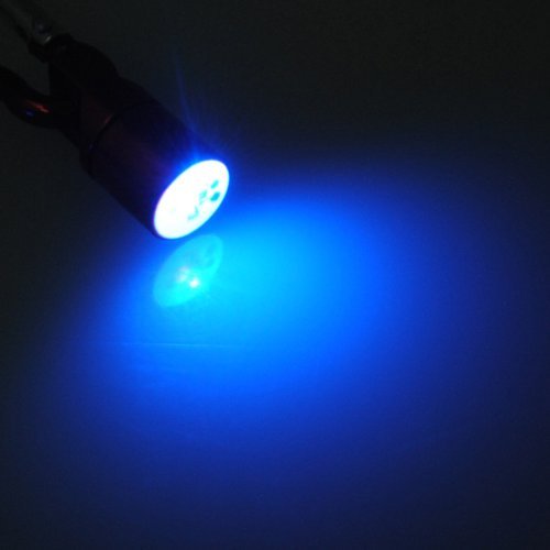 SODIAL(R) 4 Red Aluminum Dog Cat Pet Safety Flashing Flash LED Light Collar Tag Waterproof