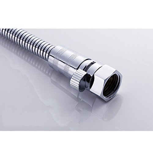 thanly Dusche Flow Control Ventil | Dusche Head Absperrventil massivem Messing mit kurzem Schalter | Universal Ersatzteil | chrom - 5