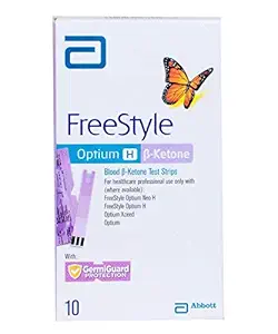 Abbott FreeStyle Optimum H Blood Ketone Test Strips, 10 - Strips