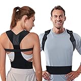 🏆【Cómodo y Transpirable】- Diseñadas con telas transpirables, ligeras y amigables con la piel, correas más anchas y almohadillas ajustables para las axilas minimizan la presión de las axilas, mantienen el cuerpo fresco, seco y cómodo al tiempo que promueven una postura adecuada.