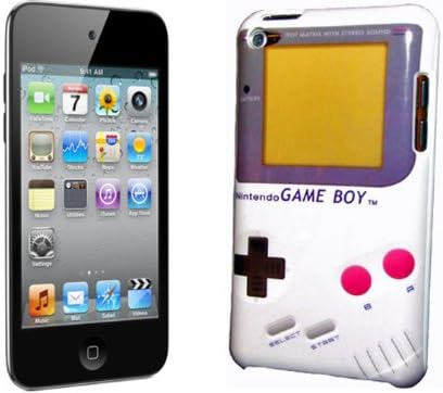 WHITE APPLE IPOD TOUCH 4 NINTENDO GAMEBOY STYLE 4TH GEN 4G HARD CASE SKIN COVER From Gadget Zoo