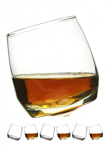 Gravidus-6-x-Bar-Rocking-Whisky-Glas-runder-Boden-200-ml