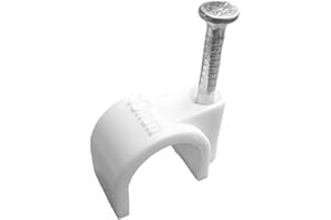 TYPICSHOP Graffette per cavi - Clip per cavo rotondo 300 pezzi (6/8/10 mm)