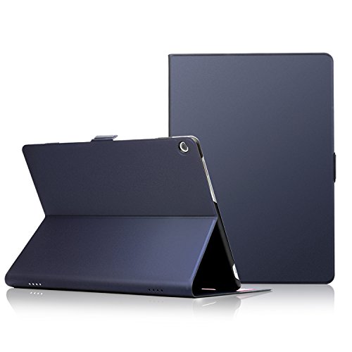 Huawei MediaPad M3 Lite 10.1 hülle, IVSO hochwertiges PU Leder Etui hülle Tasche Case - mit Standfunktion, super 360° Anti-Wrestling, ist für Huawei MediaPad M3 Lite 10.1 Tablet-PC perfekt geeignet (Blau)