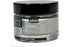 JUSTARTSCRAFTS Silver 30ml Gilding Wax - French Wax for Furniture Refinishing and Creative Crafting on Wood, Plaster, Cardboard, Glass, Metal, and More