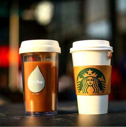 iNeibo becher to go, thermobecher, isolierbecher, trinkbecher, kaffeebecher, doppelwandiger becher, trinkflasche mit deckel & dtrohhalm. perfekt für kaffee, tee, saft, smoothies - 4