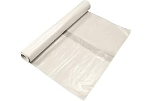 HOME>IT HOME It® Sacchi per rifiuti in LDPE extra resistenti, trasparenti, 50 µm, 870 × 1360 mm, 240 litri, 10 pezzi per rotolo, ideali per lavori di smaltimento impegnativi