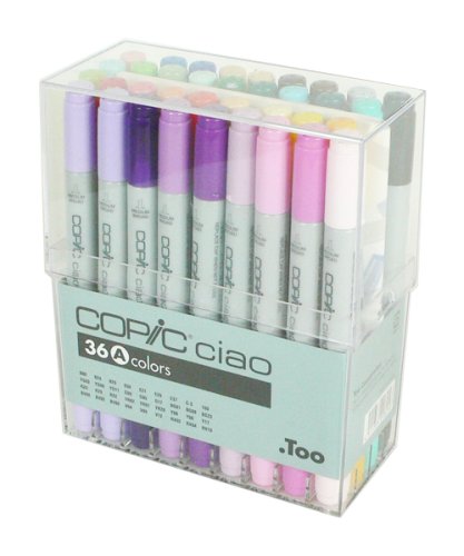 spécifications Copic Ciao Lot de 36 Marqueurs de dessin Assortiment A