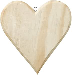 Holz Herz Ca 21 X 19 5 Cm Amazon De Kuche Haushalt Wohnen
