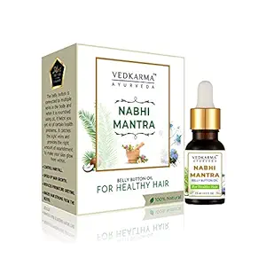 VEDKARMA 100% Natural & Organic Nabhi Mantra Belly Button Oil For Nourishing, Cleansing Scalp & Healthy Hair Growth (Pack Of 1)