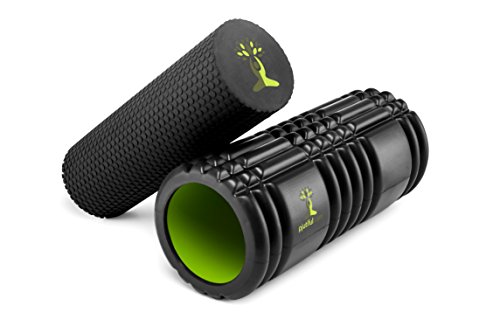 PJUTIFUL SELBSTMASSAGEROLLEN SET – „All in 1“ Faszienrolle: Inklusive Übungsvideos und Übungsposter. 100% Geld – zurück Garantie. 2 hochwertige Faszien Roller (wird auch Foam Roller, Blackroll oder Fitnessrolle genannt ) – zur ultimativen Entspannung und Behandlung des Bindegewebes. - 2