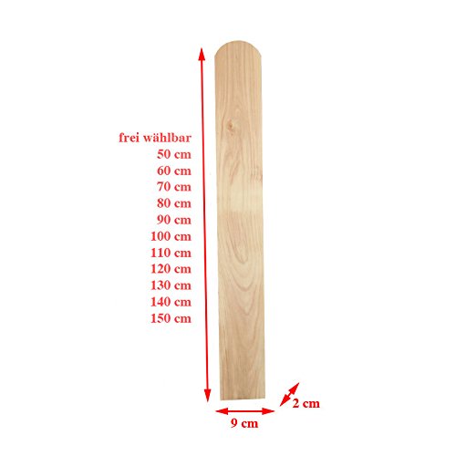 Holz Zaunlatten Holzzaun Balkonbrett Zaun Gartenzaun Zaunbrett Brett 10 Stück 150 cm - 2