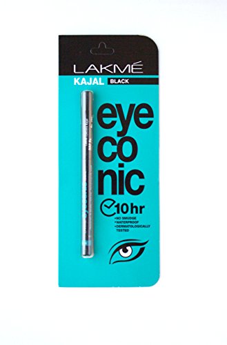 LAKME KAJAL BLACK EYECONIC NO SMUDGE WATERPROOF LONG LASTING STAY 10 HOURS