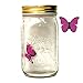 Produktbild ERRO Schmetterlingsglas Pink - Flatternder Schmetterling im Glas (Pink) - Sommer Dekoration - Das Perfekte Weihnachtsgeschenk und Geburtstagsgeschenk für Alle Naturfreunde, Butterfly, Dekoidee