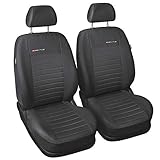 Die Bezüge besitzen Ausschnitte für Sicherheitsgurte und spezielle Öffnungen für die Kopfstützen - ACHTUNG! Nicht geeignet für Sitze mit integrierten Kopfstützen