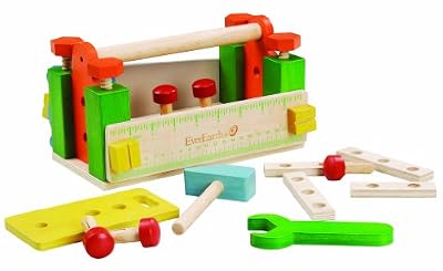 Everearth - EE33289 - Jeu d'imitation - Boîte à Outils en Bois FSC