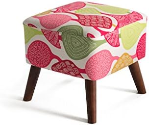 HJHY® Solid wood Shoe Shoe European clothing store Sofa stool fashion Dress up Bench stool Try shoes Small long stool 40 × 40 × 40cm correct sitting posture ( Color : #2 )
