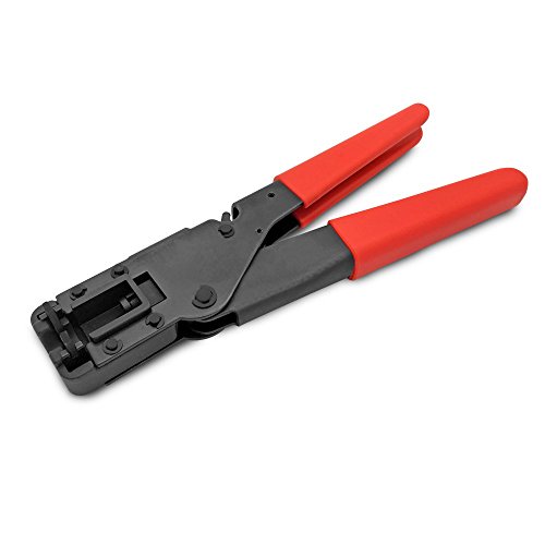 Kompressionszange 10 x F Kompressionsstecker Kompressions Stecker 7 7,5 mm Kabel - 2