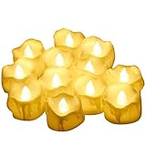 flammenlose bodenkerzen mit timer ❤【LED Kerzen mit Timerfunktion】-Sobald Sie die tee kerzen einschalten, leuchten sie für 6 Stunden, dann werden sie automatisch ausschalten für 18 Stunden in 24 Stunden Zyklus.