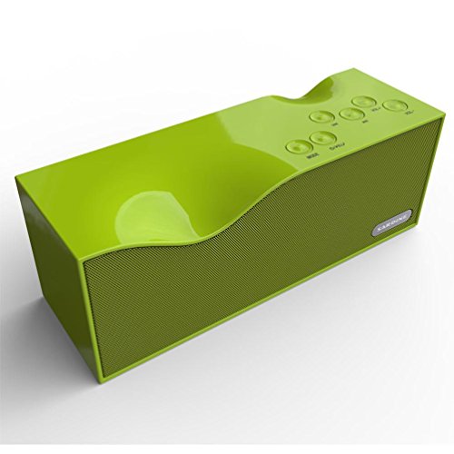 Preisvergleich Produktbild Bluetooth Lautsprecher, IMJONO Versteckte LCD Anzeige Wireless Speaker Portable Super Bass Stereo Schnecke (Grün)