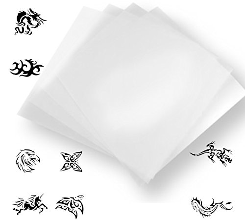 Mylar Schablonen Material 50 Stück A4 Folie Mylarfolie + 51 digitale Grafiken