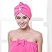 Produktbild Kicode Red Magic Microfiber Badetuch Haare trocken Hut, Mütze Lady's Bath-Werkzeug Zubehör Zubehör