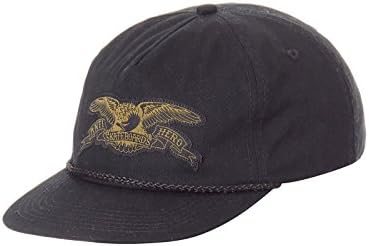 Antihero Stock Eagle Patch Snapback Cap Black/Olive