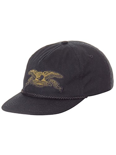 Antihero Stock Eagle Patch Snapback Cap Black/Olive