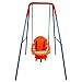 Price comparison product image GYMAX Kids Toddler Swing Set Folding Safety Swing Chair For Play Fun Indoor/Outdoor