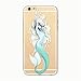 Produktbild KSHOP Zubehör für iphone 7 /iphone 7s 4.7" Hülle Case transparent weiche TPU Silikon-Gel Taschen Schale Flexible Haut Auto Shell kratzfeste Animation gemalt Muster - Hexe Meerjungfrau Mermaid
