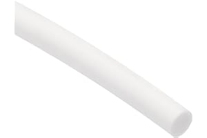 sourcing map Silicone Foam Seal Weather Strip 12mm Dia 2.5m 8ft Sponge Rubber Cord Solid White