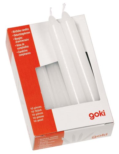 Holzzwerge Goki Geburtstagszug mit 10 Kerzen (weiß) - 3
