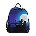 Produktbild CPYang Kinder Rucksack Fantasy Galaxy Moon Meerjungfrau Schultasche Kindergarten Kleinkind Vorschulrucksack für Jungen Mädchen Kinder