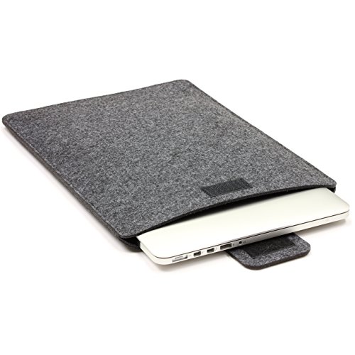 Original Urcover® 13,3 Zoll FILZ Laptop Tasche und Tablet Hülle passend für Ihr iPad, Lenovo Tablet, Samsung Tab, Netbook und viele weitere mobile Endgeräte [deutscher Fachhandel] Dunkel Grau - 2