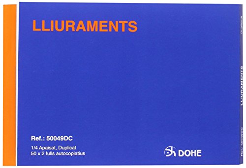 Dohe 50049DC - Talonario de entregas cuarto apaisado catal n duplicado reviews Dohe 50049DC - Talonario de entregas cuarto apaisado catal n duplicado