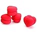 TOOGOO(R) 4pcs Soft Sponge DIY Hair Care Curler Roller Balls Red Heart-Shaped