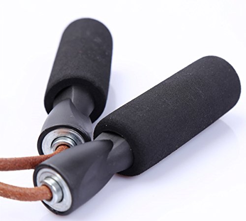 Profi Springseil Speed Rope Bold Leder Speed Skipping seilspringen seil Seilspringen Lederspringseil justierbar Speed Rope springseil sport fürs Boxen, Fitnesstraining, Double Unders, Crossfit für Kinder und Erwachsene - 7