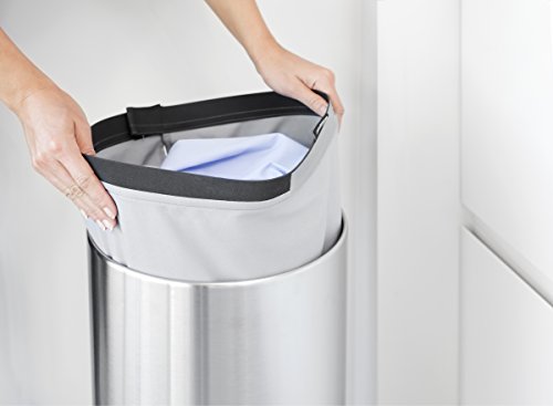 Brabantia 103469 Wäschebox 35 L Kunststoffdeckel in Dark Grey, matt steel - 9
