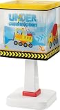 Baustelle Tischlampe 63611 Bagger LKW Krahn Lampe Kinderzimmer Leuchte Kinderzimmerlampe